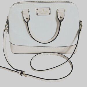 Kate Spade New York Wellesley Cream Pebble Crossbody Satchel